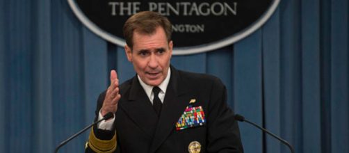 El portavoz de Seguridad Nacional de la Presidencia estadounidense, John Kirby, ha mantenido un encuentro con la prensa (WikimediaCommons)