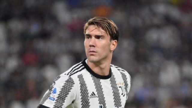 Dusan Vlahovic, attaccante della Juventus.