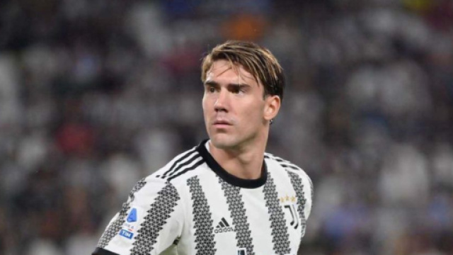 In foto Dusan Vlahovic, giocatore della Juve.