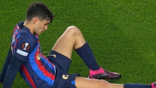 FC Barcelone r&eacute;v&eacute;lant l'&eacute;tendue de la blessure de Pedri contre Manchester United et la dur&eacute;e de son absence (Screenshot/twitter @MagicalXavi)