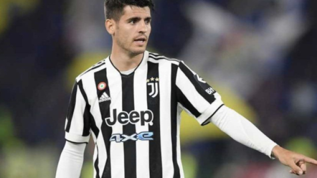 Alvaro Morata, giocatore spagnolo, qui con la maglia della Juve.