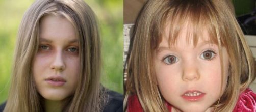 La joven polaca junto a la ni&ntilde;a desaparecida, Madeleine McCann (Collage Instagram/iammadeleinemccann)