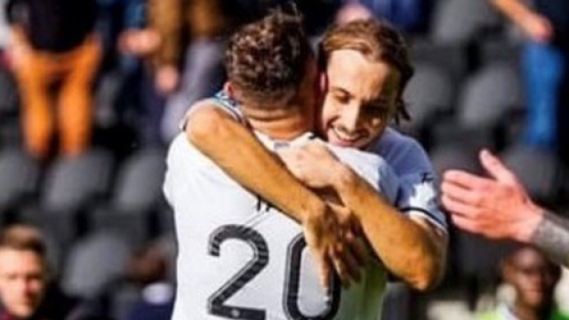 Flavien Tait et Lovro Majer sous les couleurs du Stade Rennais (capture Instagram Lovro Majer)