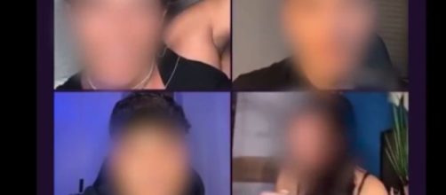La mujer fue agredida en presencia de tres acompa&ntilde;antes de directo y sus seguidores (Captura TikTok)