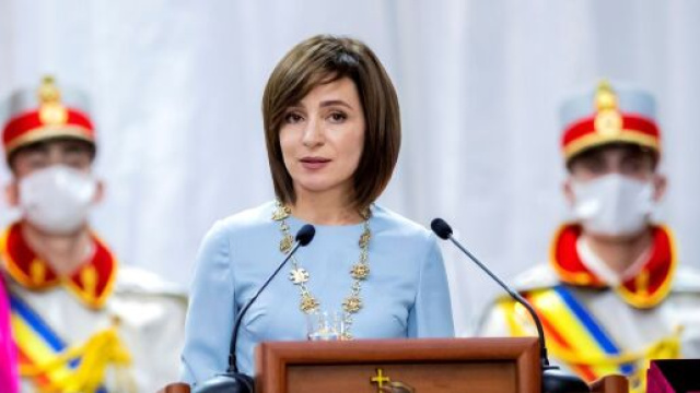 Moldova, la Presidente Maia Sandu.