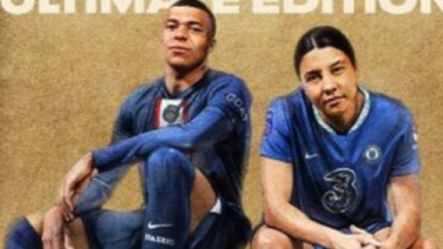 Kylian Mbappe et Sam Kerr &agrave; l'honneur de FIFA 23. (screenshot du compte twitter de EA SPORTS FIFA)