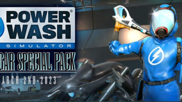 Power Wash Simulator un jeu de nettoyage haute pression (screenshot Twitter: @PowerWashSim)