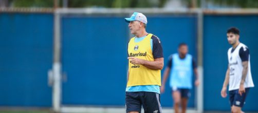 Renato treina o Gr&ecirc;mio no CT Luiz Carvalho (Lucas Uebel/Gr&ecirc;mio FBPA)