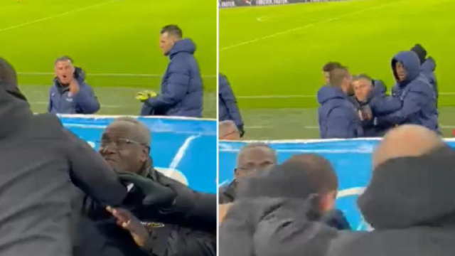 Christophe Galtier a failli se battre avec un supporter marseillais apr&egrave;s le match. Screenshot twitter