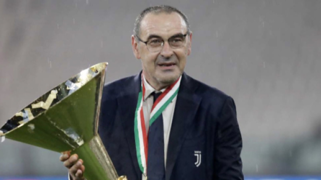 Maurizio Sarri, ex tecnico della Juve.