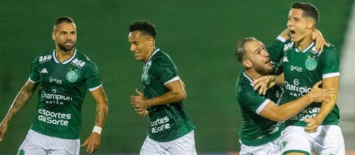 Guarani virou para cima da Lusa (Reprodu&ccedil;&atilde;o/Twitter/@guaranifc)