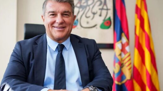 Le pr&eacute;sident du FC Barcelone, Joan Laporta, s'est adress&eacute; &agrave; la presse ce jeudi. Twitter @MPadremanyFont