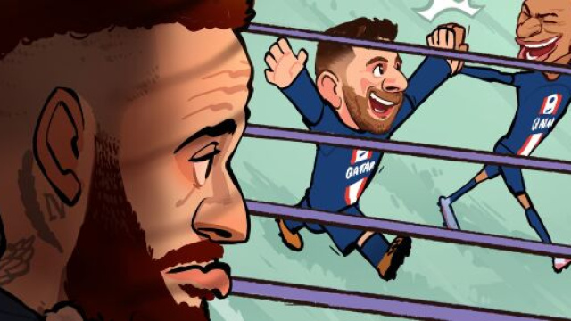 Neymar Jr a observ&eacute; &agrave; distance ses comp&egrave;res r&eacute;aliser un grand match face &agrave; l'OM. Twitter @Sport360Foot