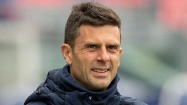 Thiago Motta, l'actuel entraineur de Bologne (capture Twitter L'Equipe)