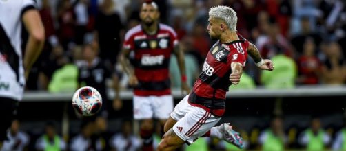 Arrascaeta marcou um gola&ccedil;o (Reprodu&ccedil;&atilde;o/Twitter/@Flamengo)