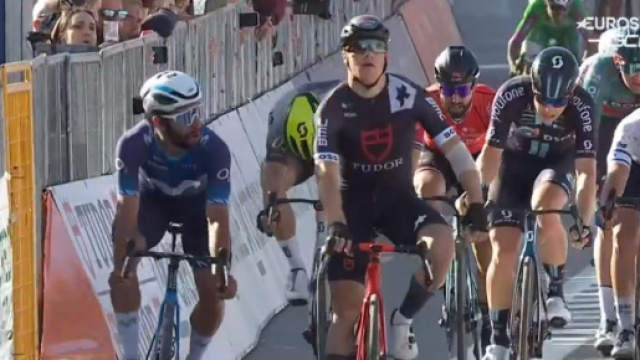 Ciclismo, la vittoria di Arvid De Kleijn alla Milano-Torino.