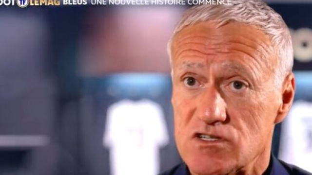 Deschamps ne veut plus parler du cas Benzema. (screenshot Twitter - @telefoot_TF1)