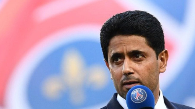 Nasser Al-Khela&iuml;fi, le pr&eacute;sident du PSG (capture Twitter Le10Sport)
