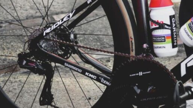 Ciclismo, la bicicletta di Victor Campenaerts.