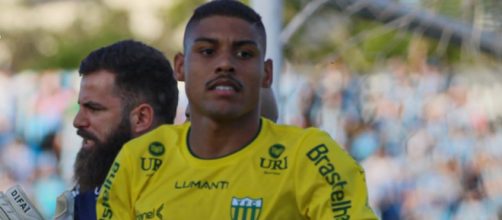 Erick marcou os dois gols do Ypiranga (Reprodu&ccedil;&atilde;o/Twitter/@ypirangafc)