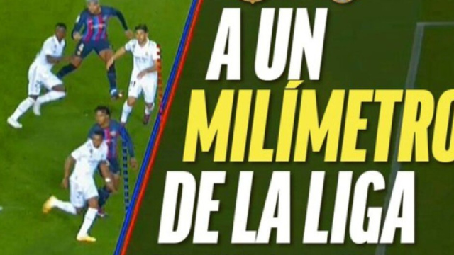 Marca n'a pas manqu&eacute; de parler du but hors-jeu refus&eacute; aux Madril&egrave;nes. screenshot twitter @Marca