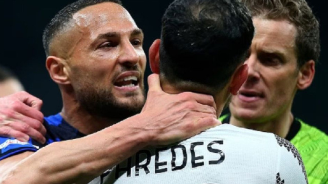 Un incident a eu lieu apr&egrave;s le coup de sifflet final. Twitter @_alessandra27_