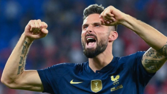 L&rsquo;attaquant des Bleus, Olivier Giroud, aimerait d&eacute;crocher un autre titre pour la France. (Screenshoot Twitter @ActuFoot_)