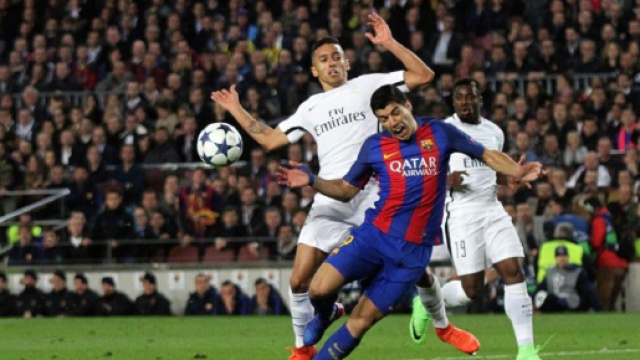 Le fameux Bar&ccedil;a - PSG de 2017 (capture Twitter @Football365)