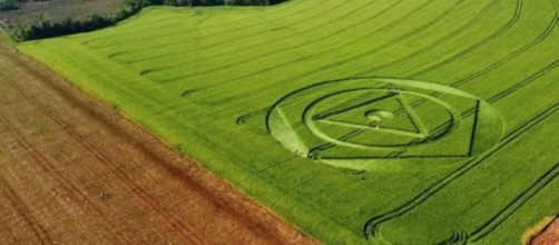Agroglifo detectado em Ipua&ccedil;u, Santa Catarina (Tiago Kosinski/Divulga&ccedil;&atilde;o)