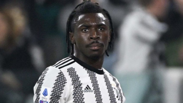 In foto Moise Kean, giocatore della Juventus.