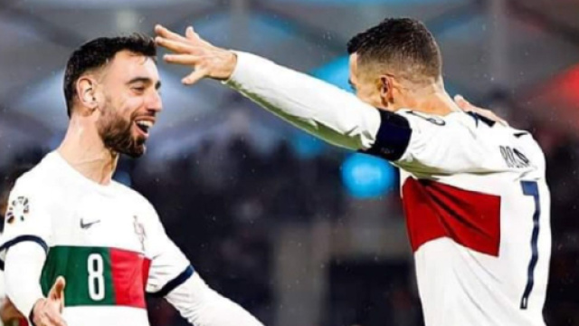 Bruno Fernandes n'est pas d'accord avec une d&eacute;claration de Cristiano Ronaldo (Screenshoot Twitter @PulseSportsNG)