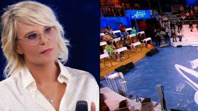 Amici 2023, Maria De Filippi al lavoro dopo il lutto: vietate le urla all'entrata agli Elios.