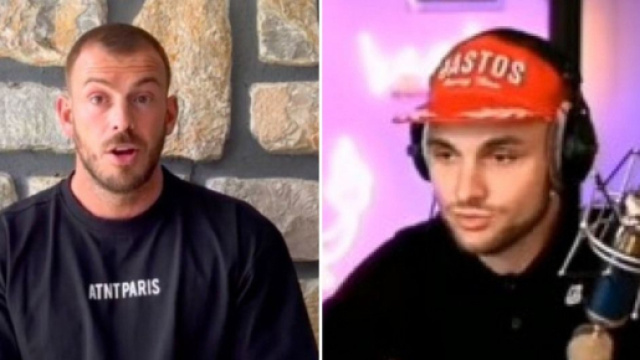 Bastos, en live Twitch, raconte les d&eacute;tails d'une soir&eacute;e qui a failli mal finir avec Julien Bert et des amies &agrave; lui. Cr&eacute;dit : YouTube & TikTok