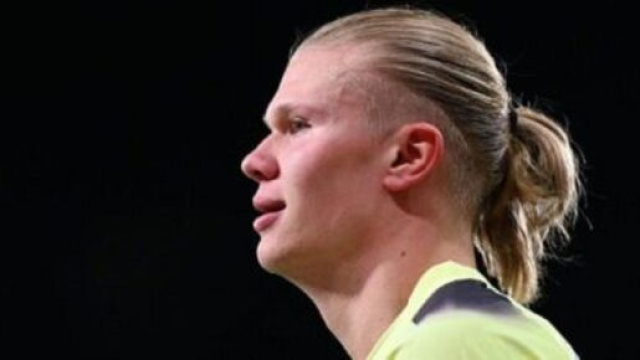 Erling Haaland sous les couleurs de Manchester City (capture Twitter Actu Foot)