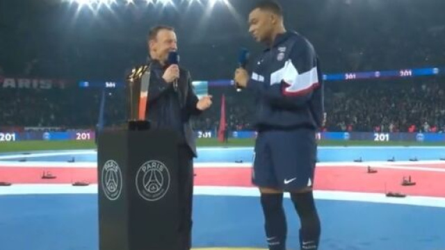 Kylian Mbapp&eacute; a battu le record d'Edinson Cavani ce samedi soir face &agrave; Nantes. (screenshot Twitter - @FootballTimes75)