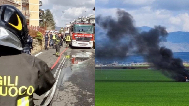 Due aerei si scontrano in volo: morti i due piloti.