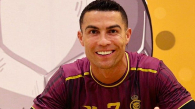 Cristiano Ronaldo a &eacute;t&eacute; accueilli avec une attention toute particuli&egrave;re par son club. (screenshot twitter @AlNassrFC_EN)