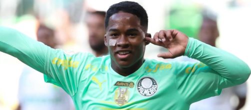 Endrick marcou o primeiro gol do campeonato (Reprodu&ccedil;&atilde;o/Twitter/@Palmeiras)