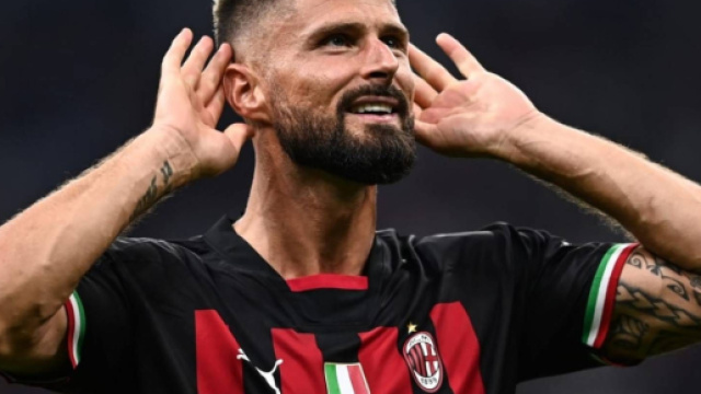 Olivier Giroud, 36 anni, attaccante dell'AC Milan