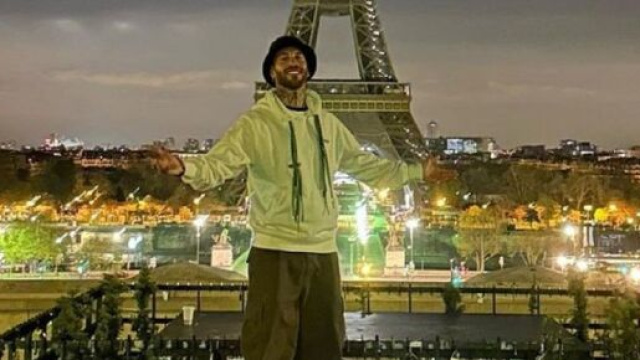 Sergio Ramos devant la Tour Eiffel (capture Instagram Sergio Ramos)