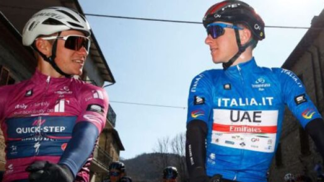 Ciclismo, Remco Evenepoel e Tadej Pogacar