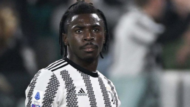 Moise Kean, giocatore della Juventus.