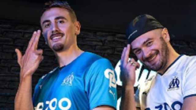 Valentin Rongier avec le rappeur Jul (capture Instagram @officiel Valentin Rongier)