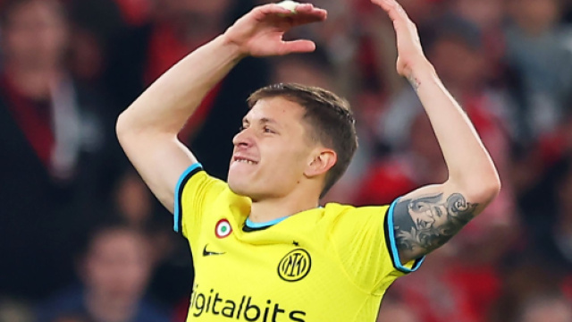 In foto Barella, centrocampista dell'Inter.