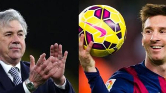 Carlo Ancelotti, le coach du Real Madrid, appr&eacute;cie Lionel Messi en tant que joueur (Screenshoot Twitter @_BarcaVerse_)