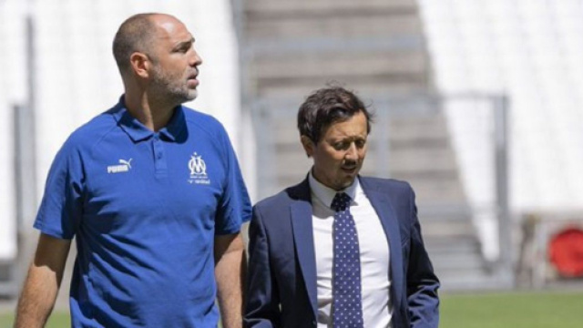 Igor Tudor et Pablo Longoria (capture Twitter @GuillaumeTarpi)