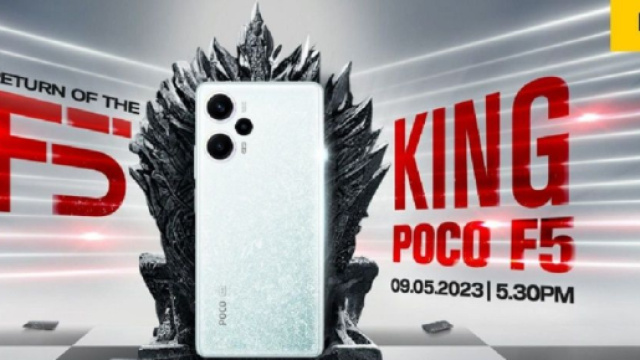 Le POCO F5 sera pr&eacute;sent&eacute; officiellement le 9 mai 2023 (Screenshot Twtter @stufflistings)