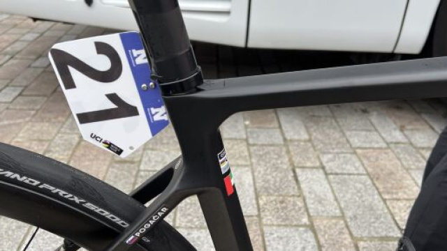 La bici Colnago usata da Tadej Pogacar al Giro delle Fiandre