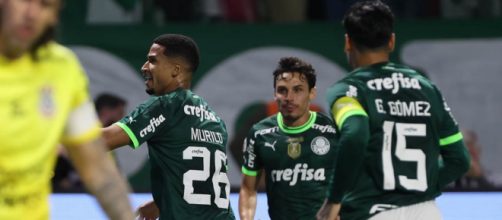 Palmeiras venceu o Corinthians (Reprodu&ccedil;&atilde;o/Twitter/@Palmeiras)