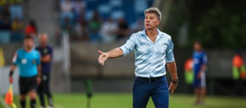 Renato optou por Gabriel Grando ap&oacute;s barrar Adriel (Lucas Uebel/Gr&ecirc;mio FBPA)